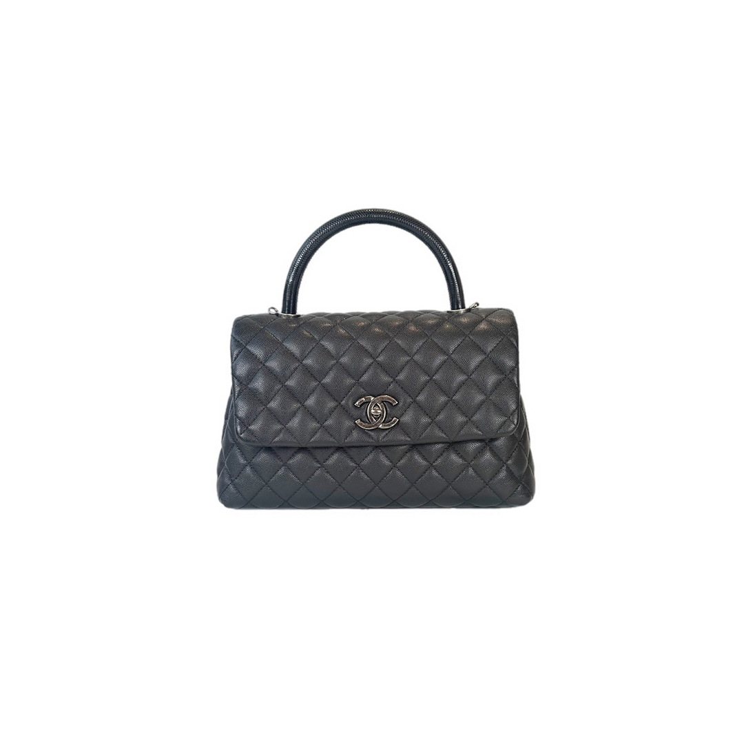 Chanel Coco Handle Medium Black Caviar