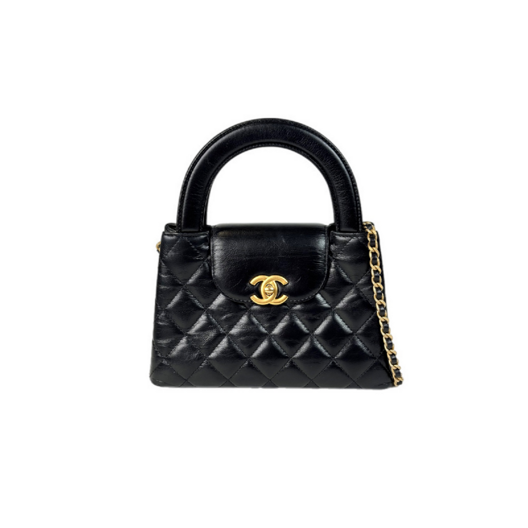 Chanel Black Mini Kelly Tote Bag GHW