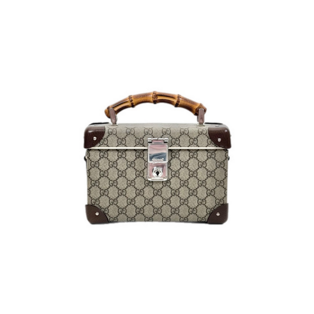 Gucci Bamboo Trotter GG Beauty Case Bag