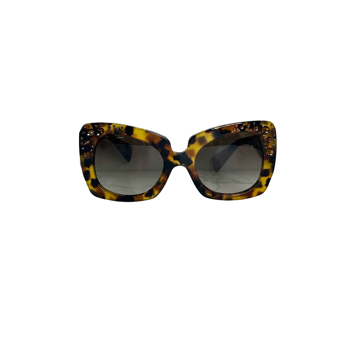 Versace Crystal Leopard-print Sunglasses VERSACE Vintage Sunglasses Leopard Cheetah Jaguar Print  main image 3