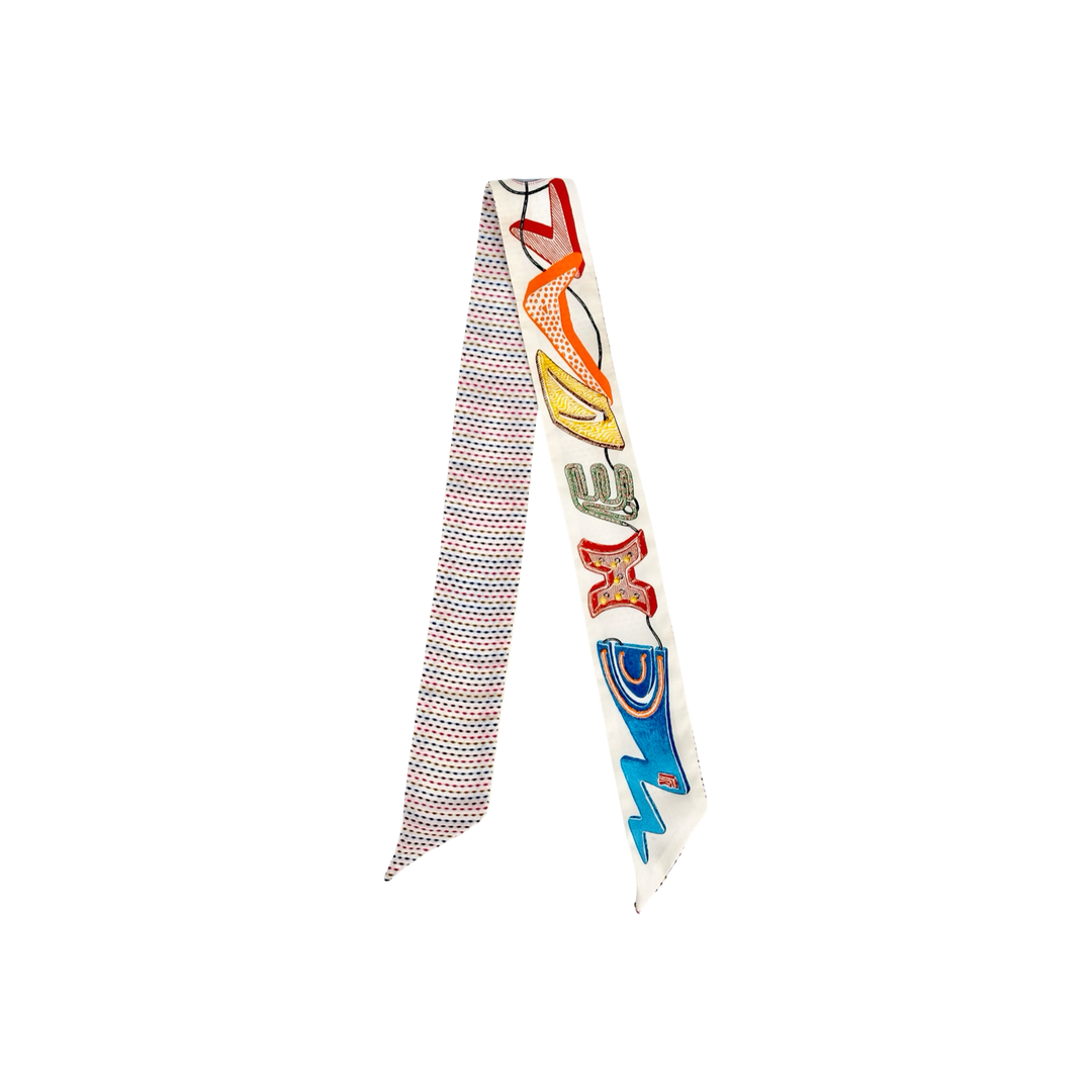 Hermes Chevaloscope Pointille Used Twilly
