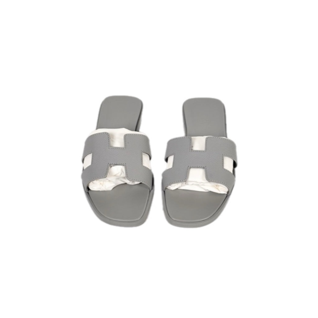 Hermes Oran Sandal Bleu Glacier