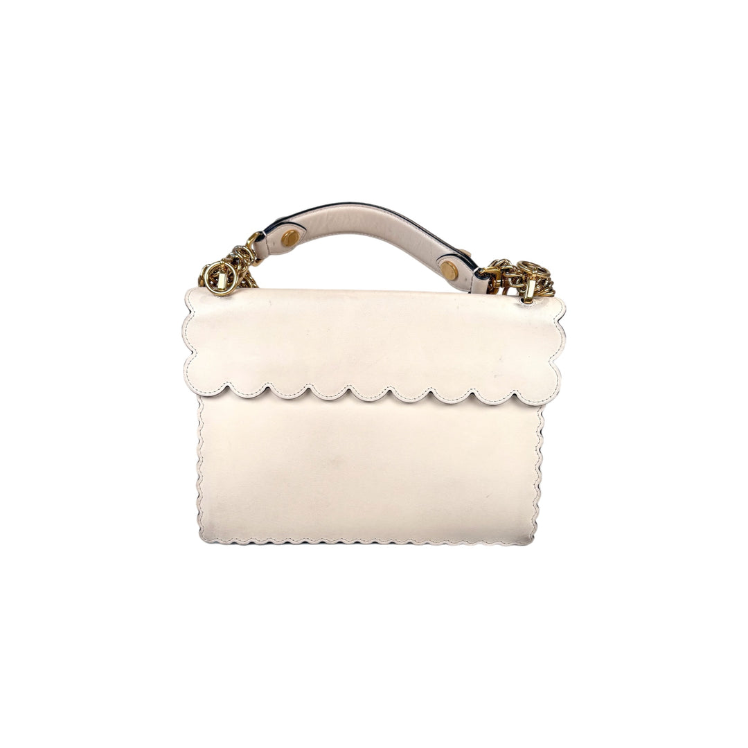 Fendi White Kan I Chain Bag