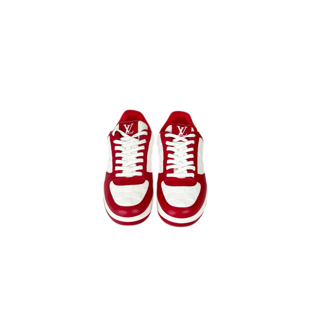 Louis Vuitton Red Sneaker Shoes #7