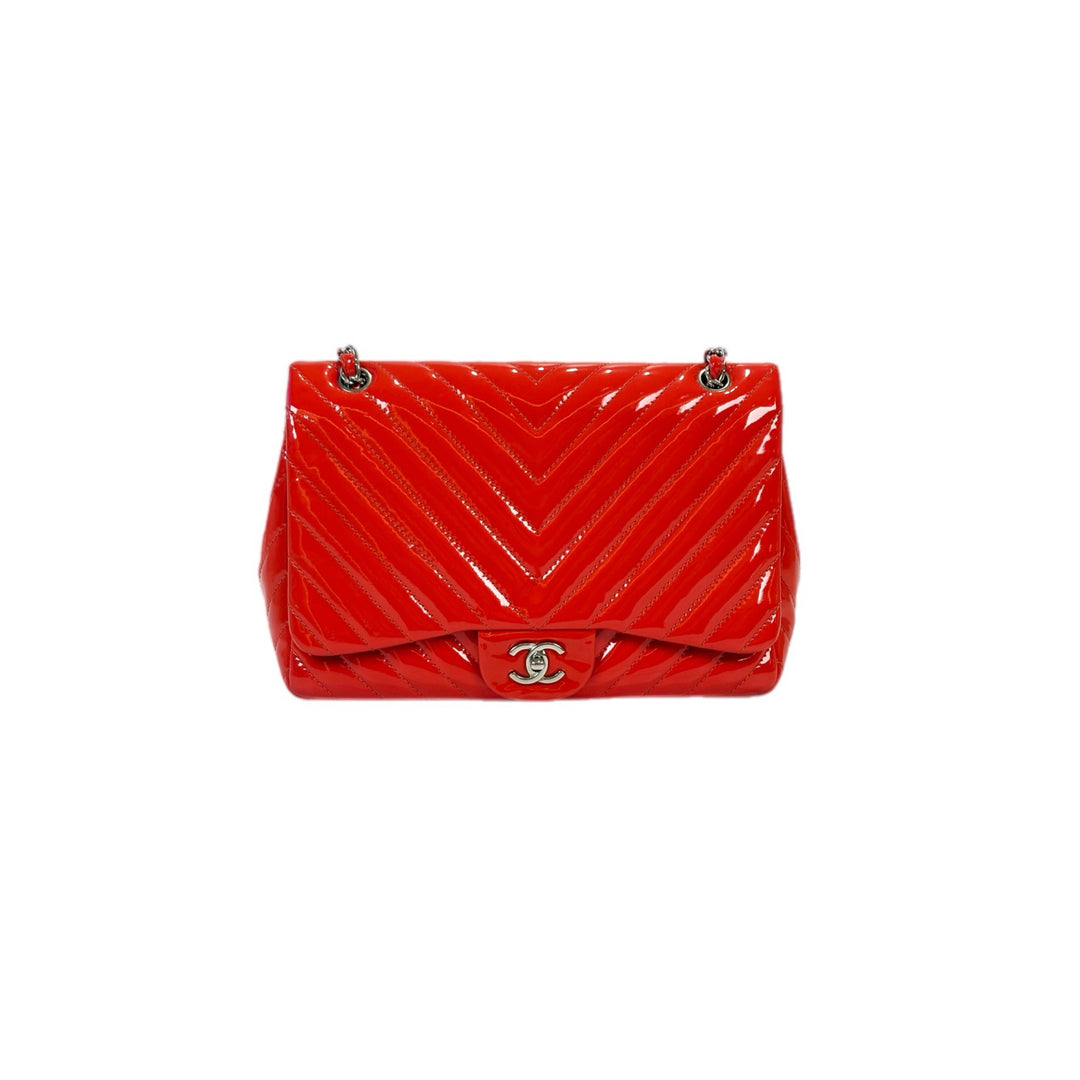Chanel Classic Flap Jumbo Orange