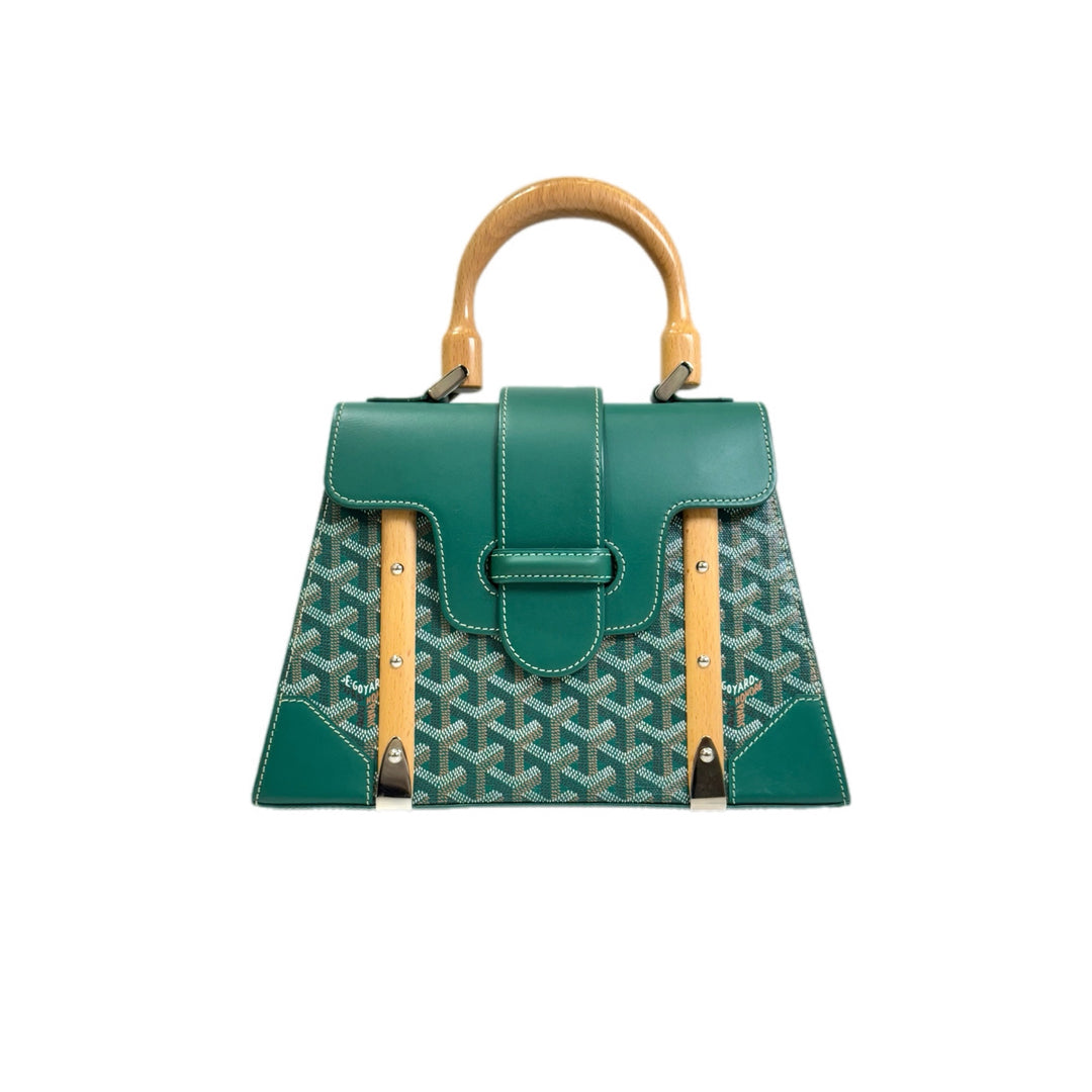 Goyard Med Saigon Green Bag