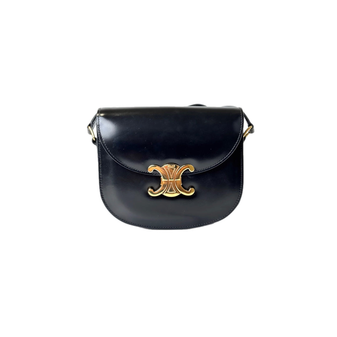 Celine Triomphe Crossbody Bag Black