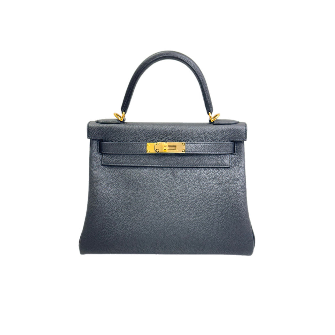 Hermes Kelly 28cm Black Togo