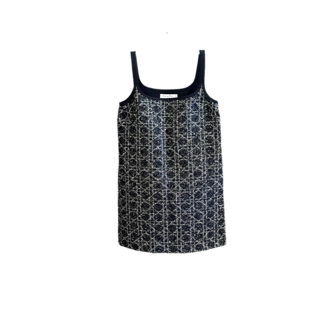 Dior Short Macrocannage Flared Dress #38