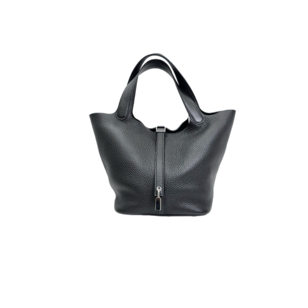 Hermes Picotin 22 TC Leather Black/Silver