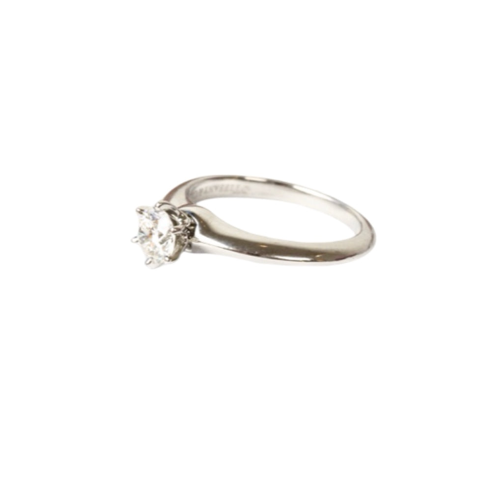 Tiffany Pt950 Diamond Ring 0.52ct #51