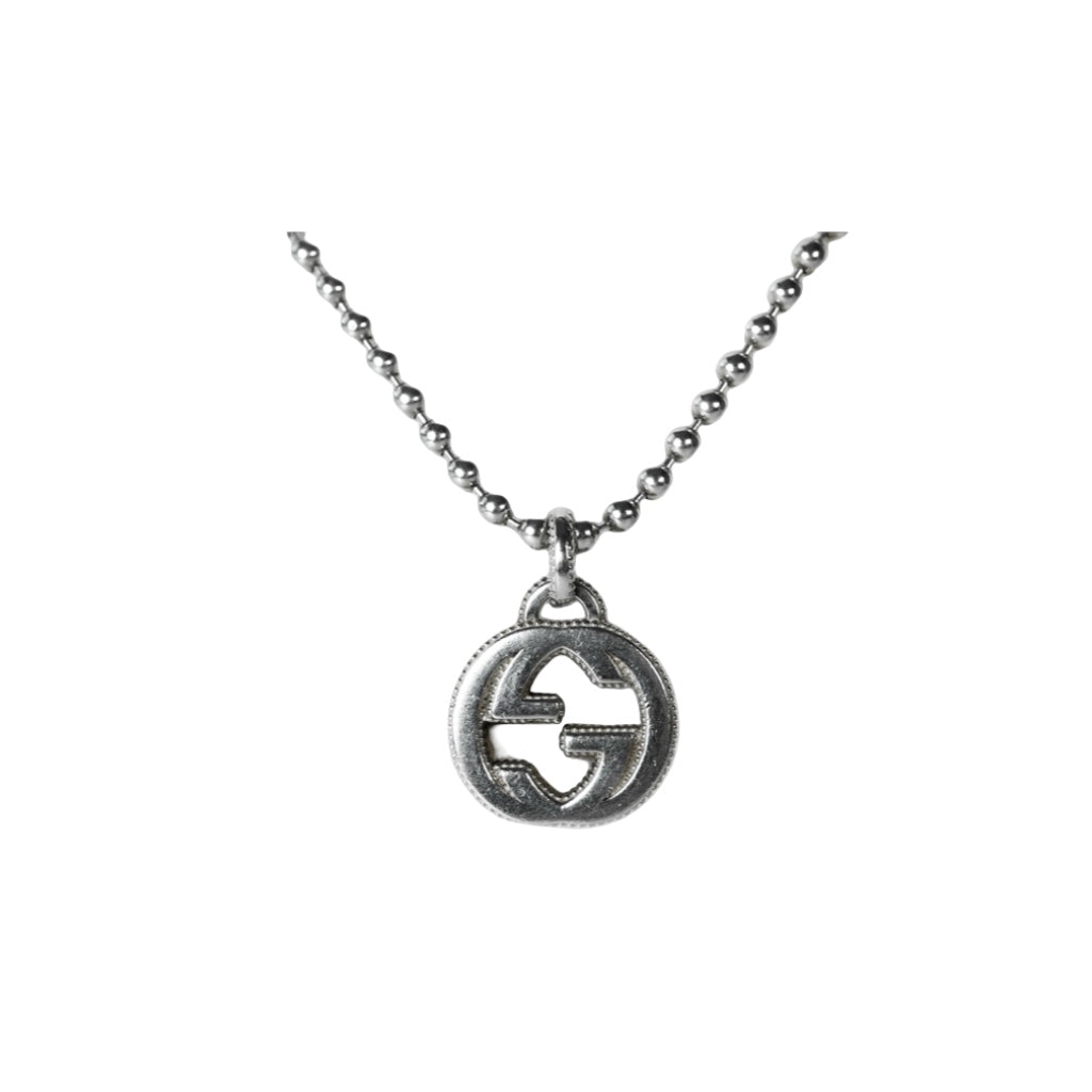 Gucci Interlocking Small G Silver Necklace