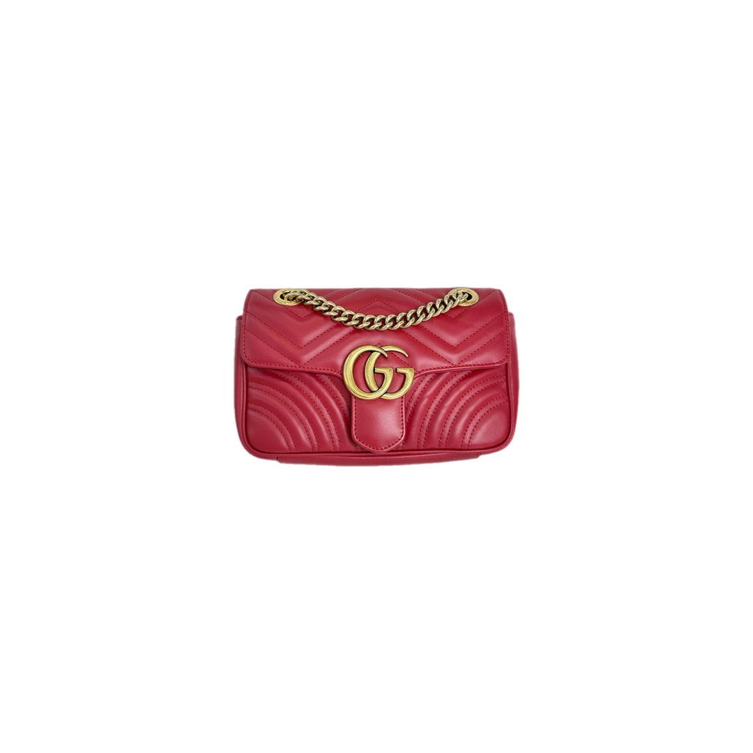 Gucci Marmont Small Red Calfskin