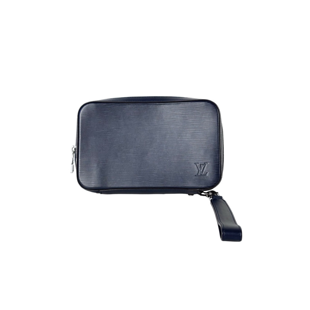 Louis Vuitton Men’s Clutch Bag Epi Leather Blue