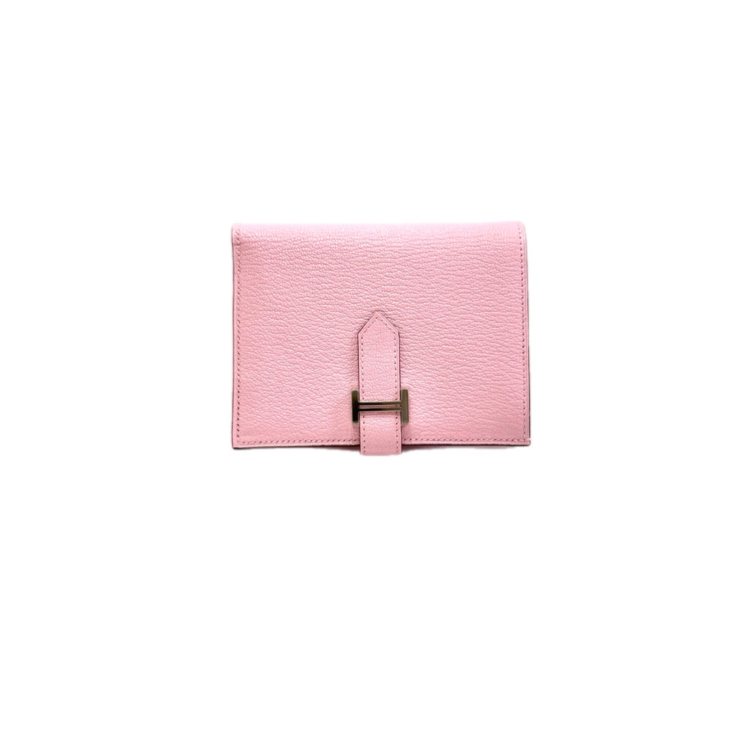 Hermes Short Wallet Bearn 3Q Rose Sakura