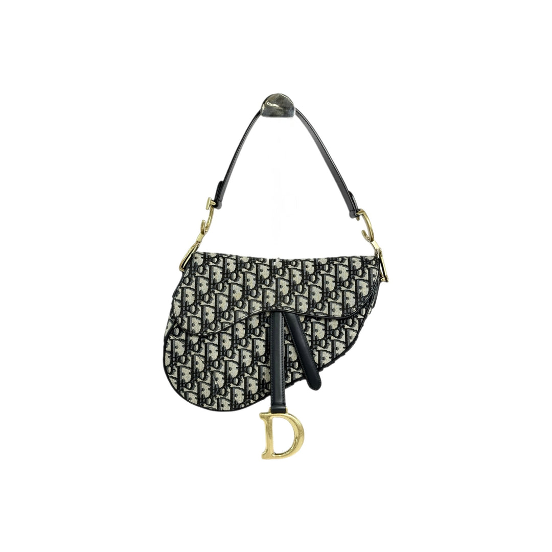 Dior Blue Saddle Bag with Strap