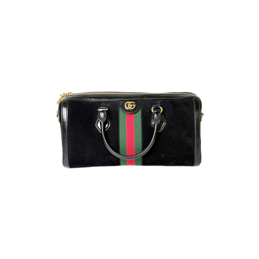 Gucci GG Medium Ophidia Suede Shoulder Bag