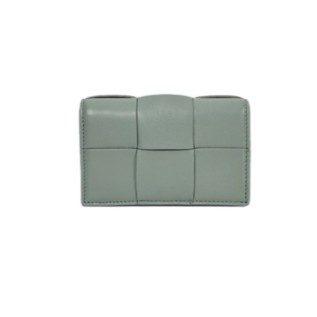 Bottega Veneta Cassette Bi-Fold Green Wallet