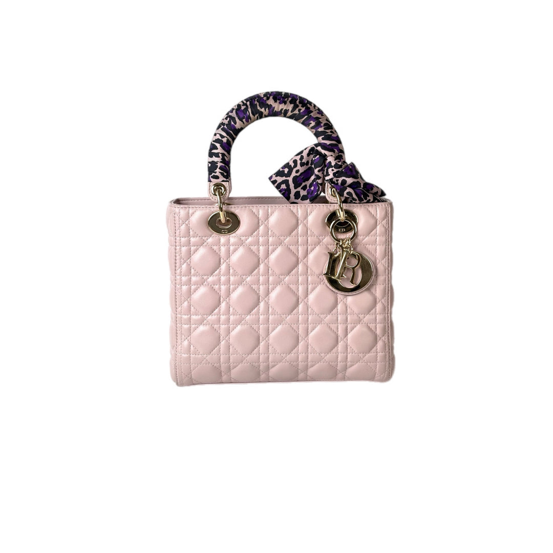 Dior Lady Dior Bag Medium Nude Pink