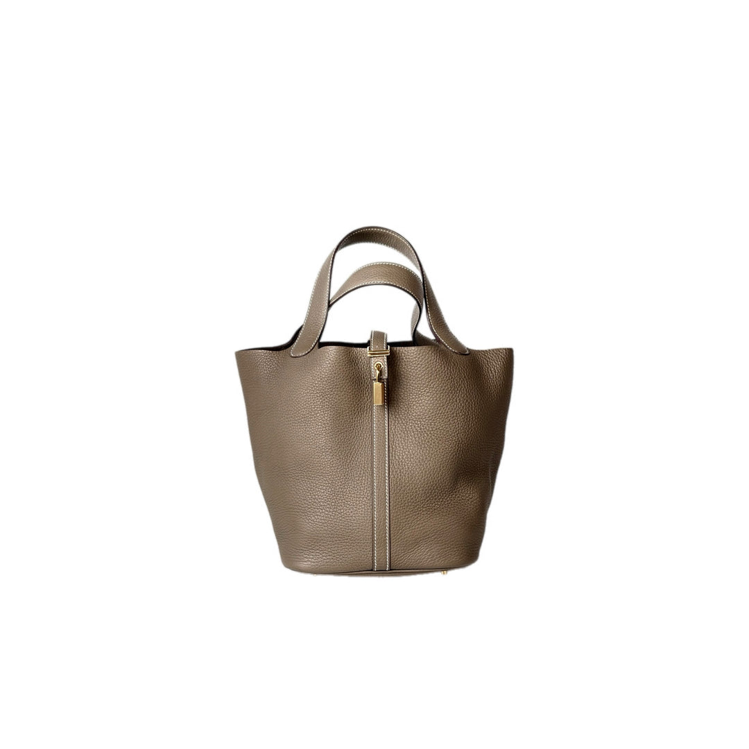 Hermes Picotin 22cm Bag TC Etoupe