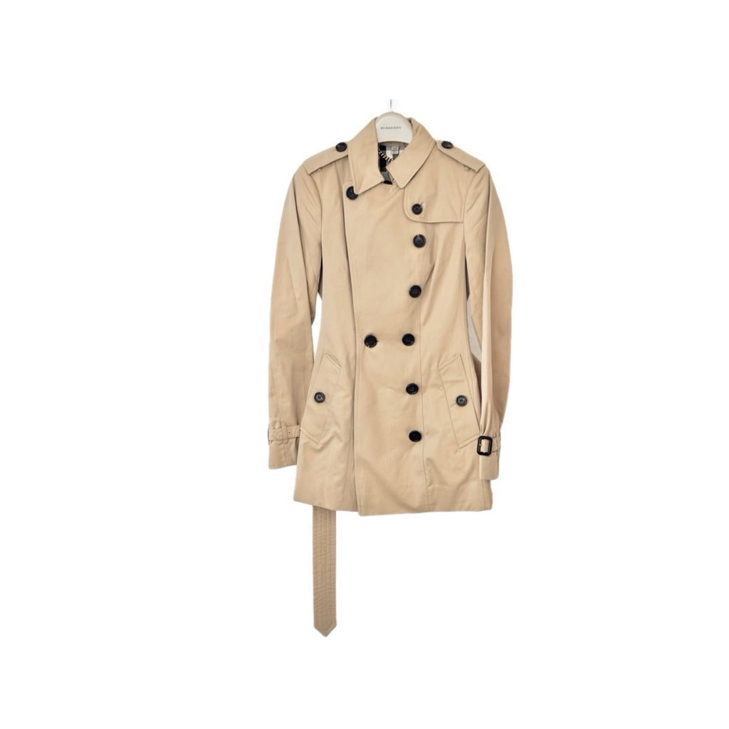 Burberry Beige Short Trench Coat Jacket #34
