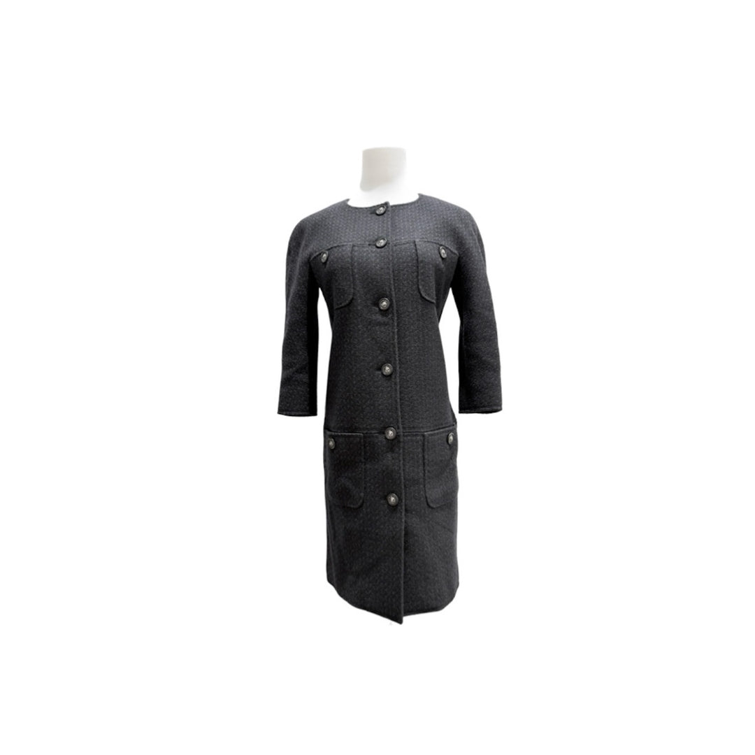 Chanel Black /Blue Tweed Jacket #34