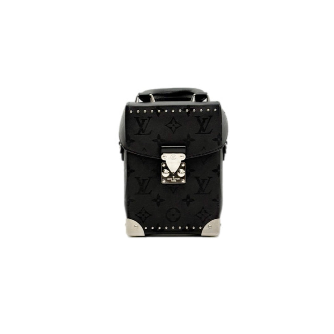 Louis Vuitton Vertical Black Box Chain Bags