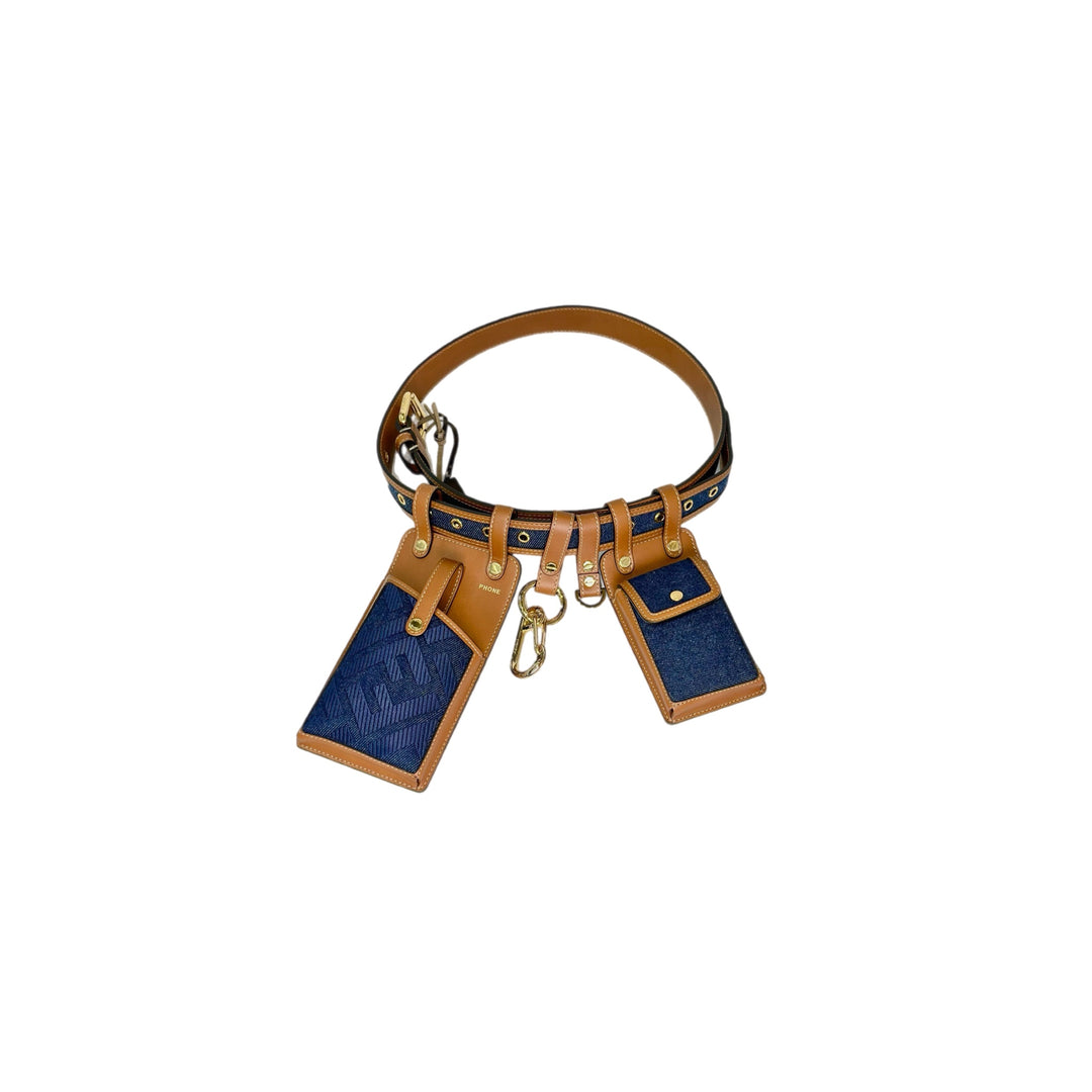 Fendi Demin Belt with Pouch