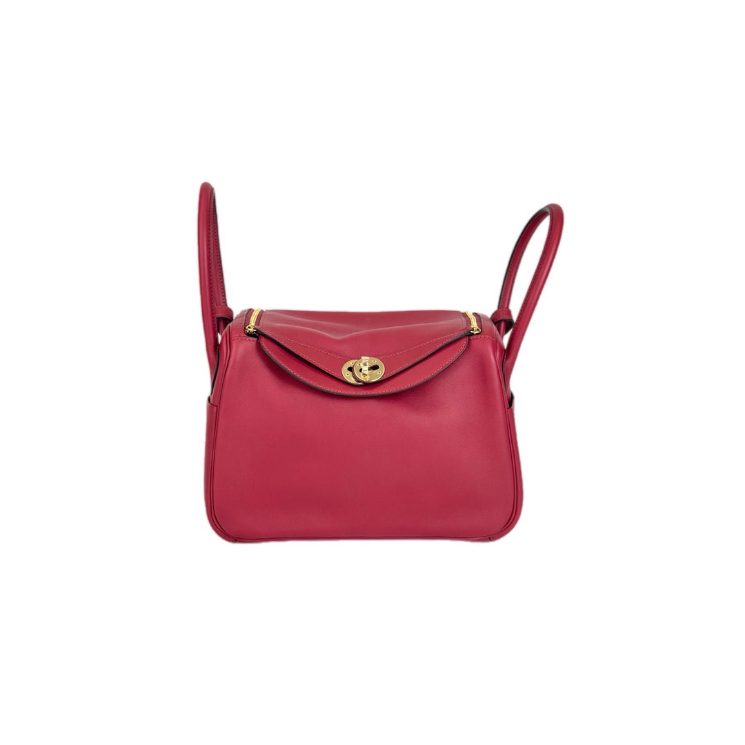 Hermes Lindy 26cm Bag Red Swift