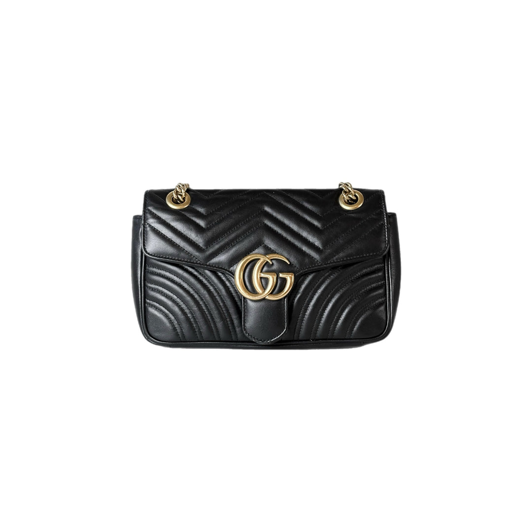 Gucci Black GG Marmont  Small Bag