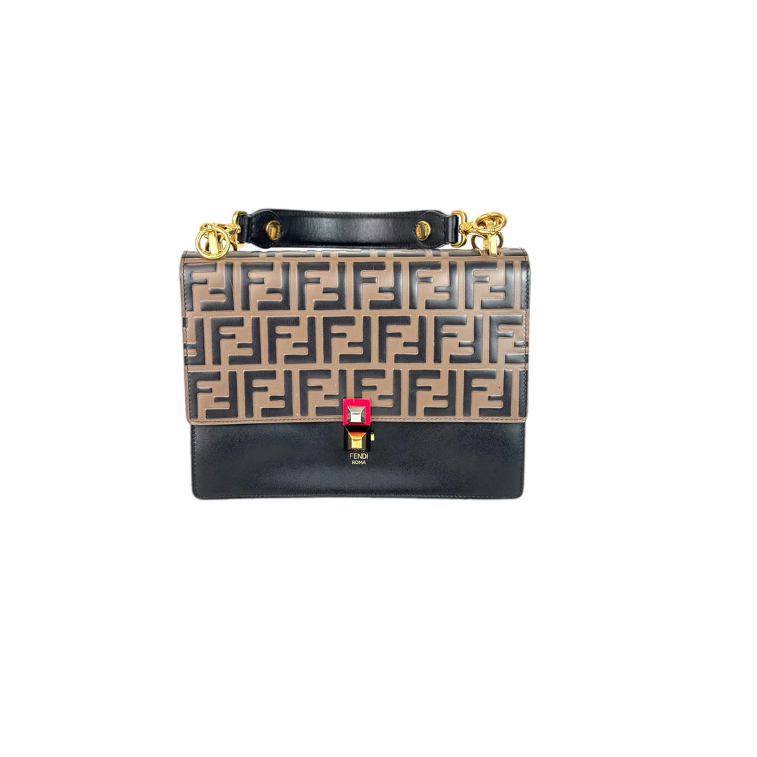 Fendi Zucca Kan I Bag Brown/Black no strap