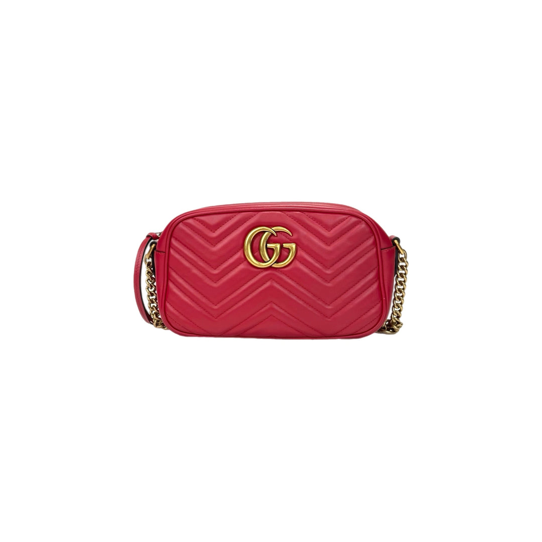 Gucci Marmont Small Red Camera Bag