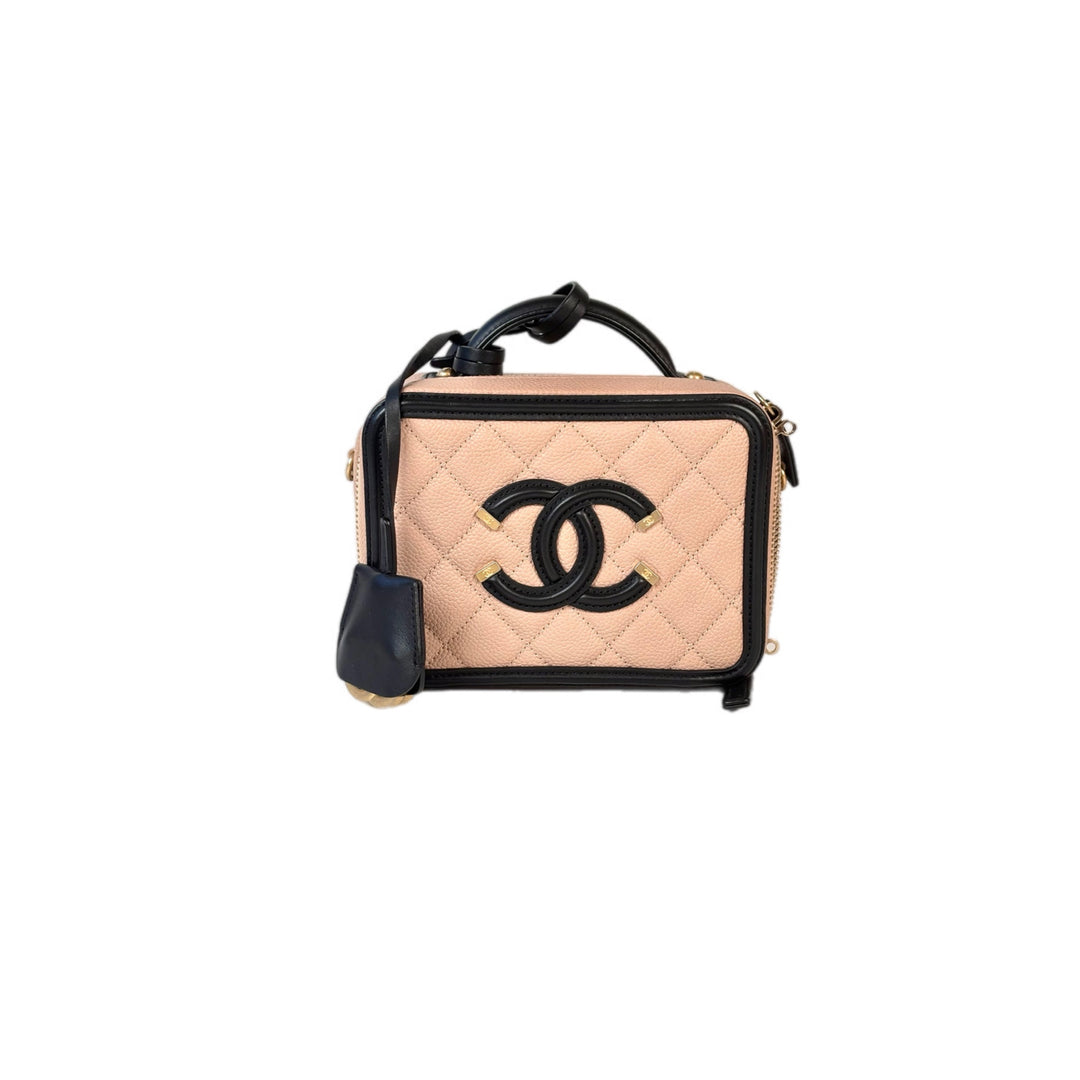Chanel Mini Cream Vanity Box Bag