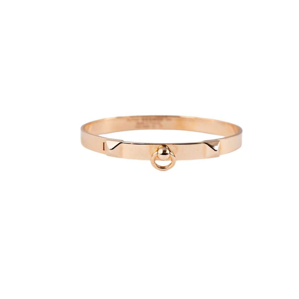Hermes Collier De Chien Bangle 18k Yellow Gold SH