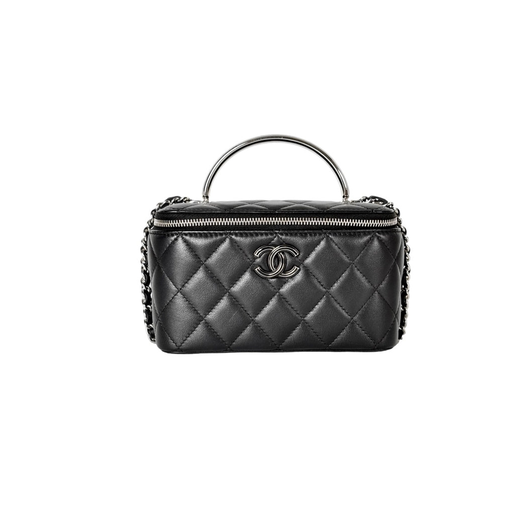 Chanel Lambskin Black Vanity Box Bag
