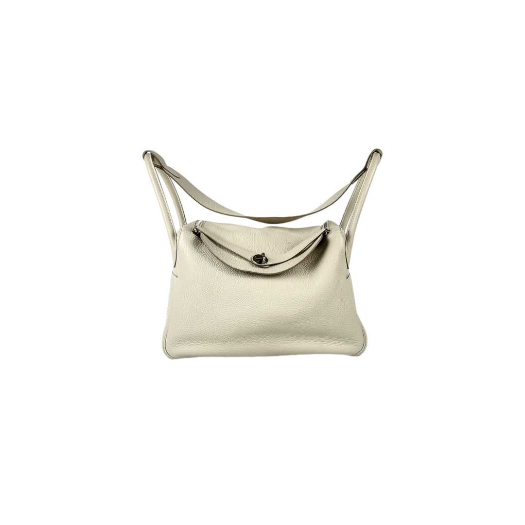 Hermes Lindy 34cm Bag Beton Silver Togo