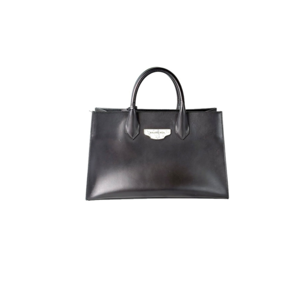 Balenciaga Black Padlock Tote Bag