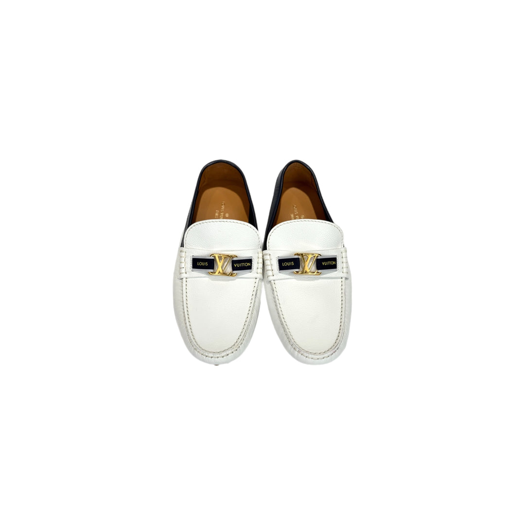 Louis Vuitton Hockenheim Moccasin White #5.5