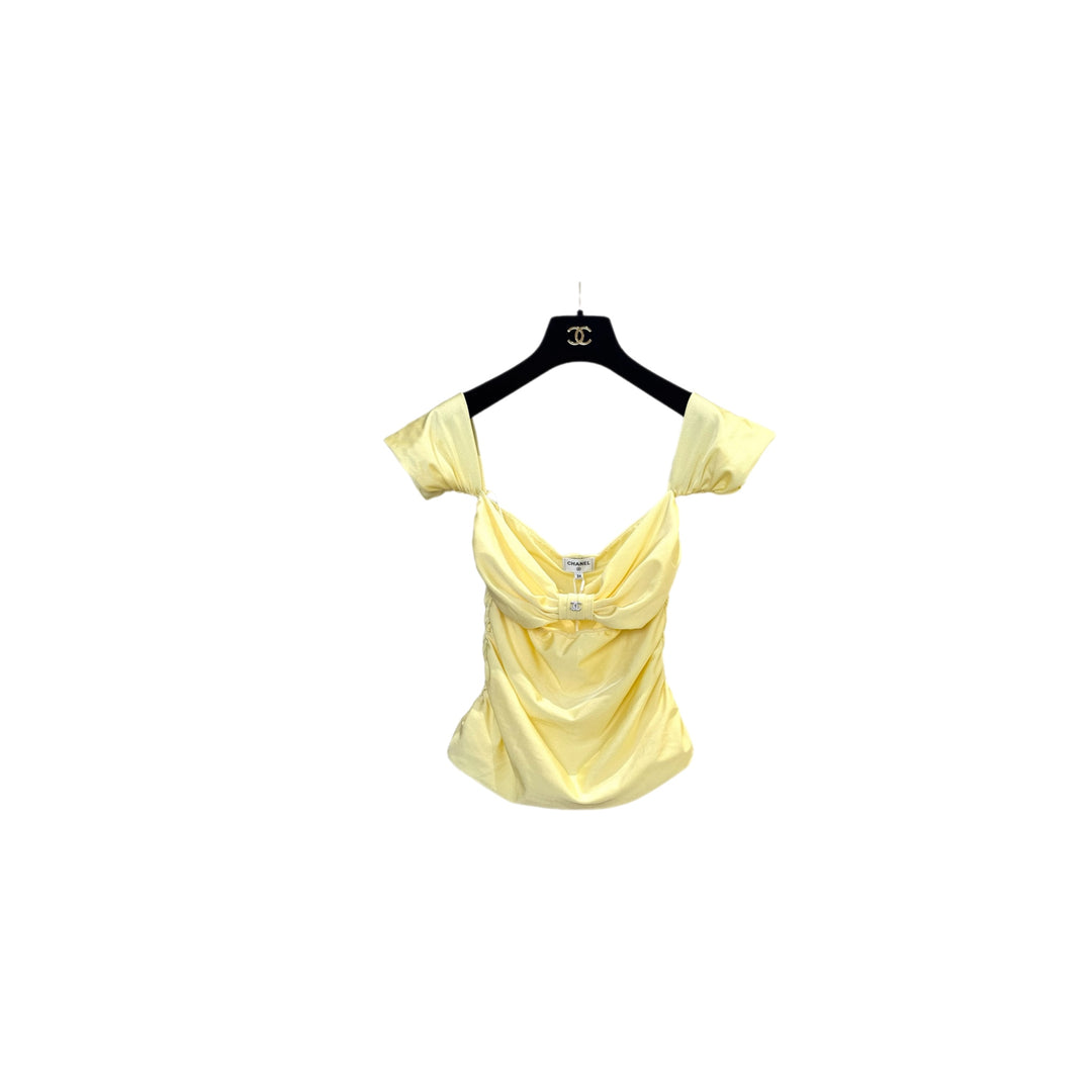 Chanel 23S Yellow Bow CC Top #34