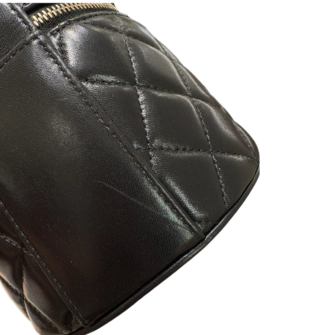 Chanel Black 22S Top Handle Mini Vanity Bag