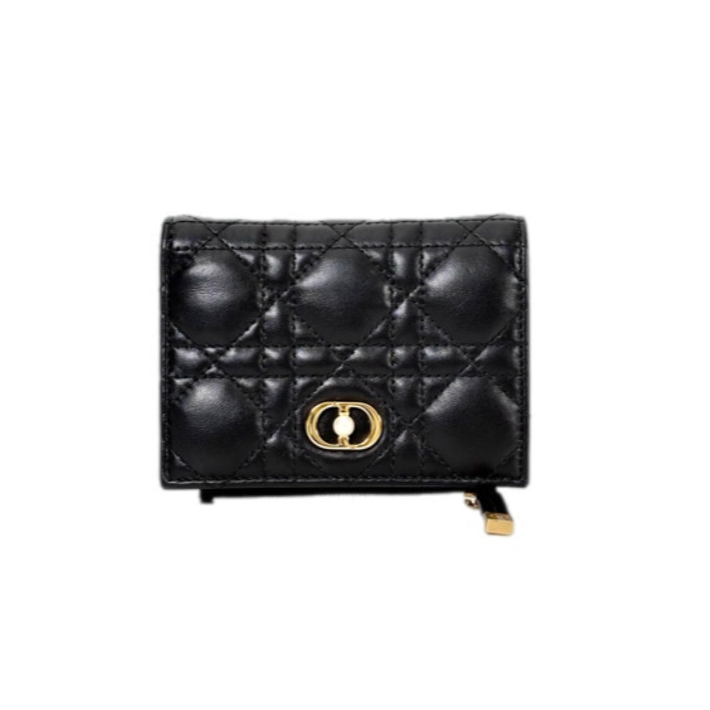 Dior Caro Wallet Black