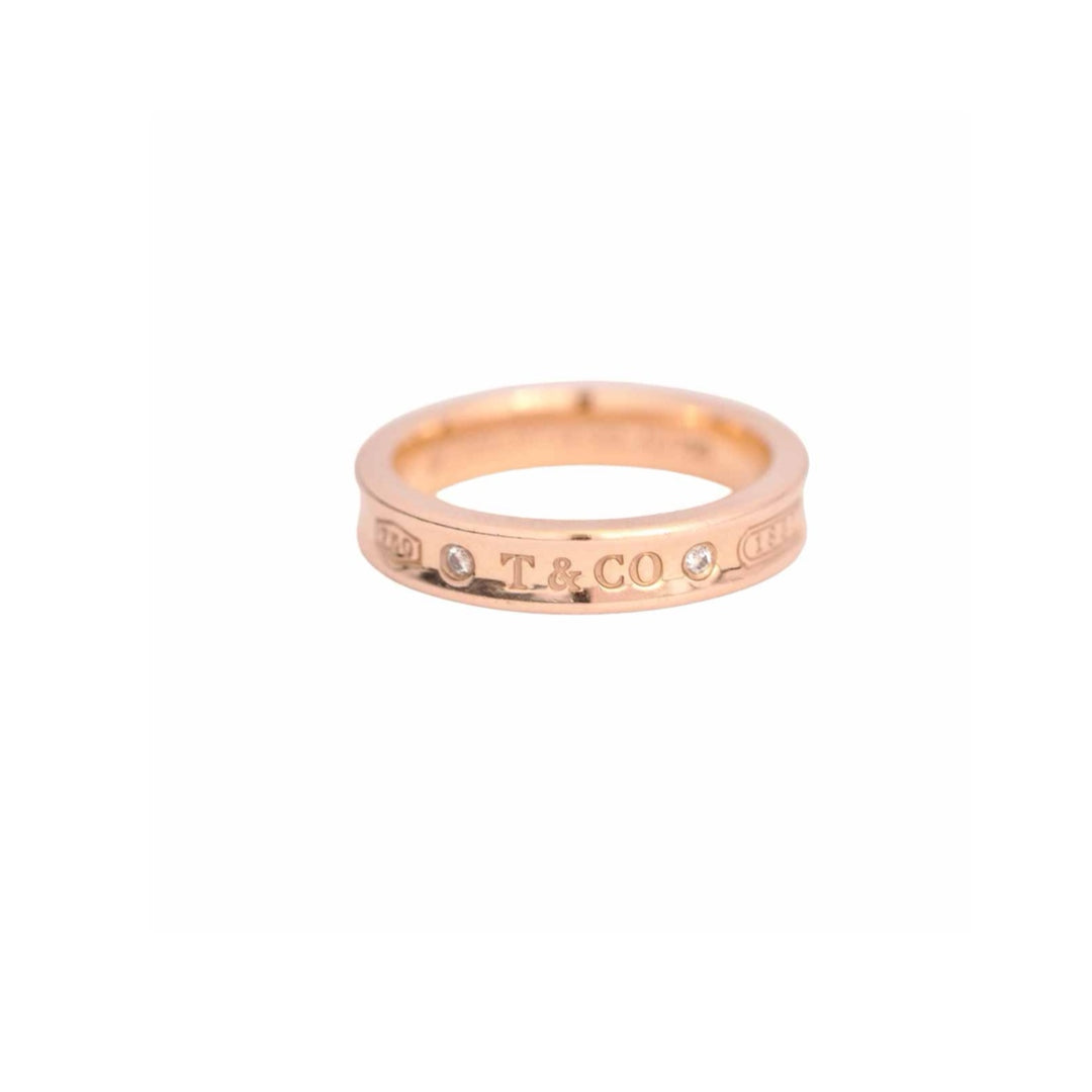 Tiffany 1837 Diamond Ring 18k Rose Gold #6
