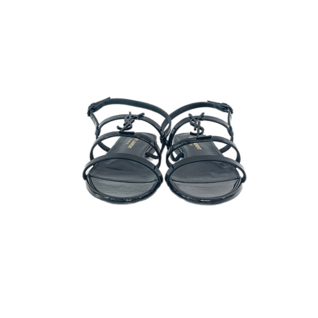 YSL Cassandra Black Sandals #37.5