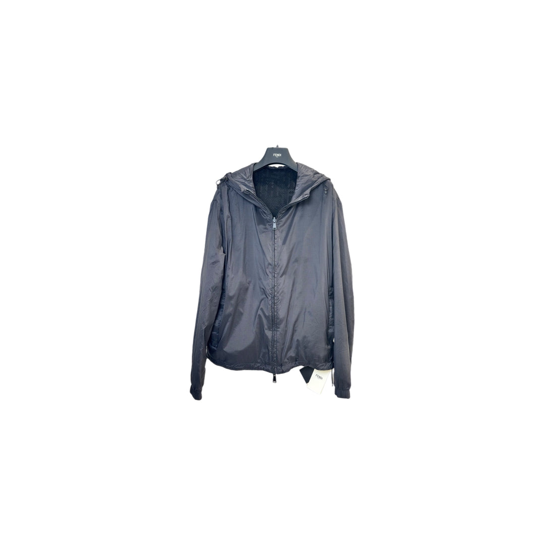 Fendi Black Zipped Up Nylon Jacket #48
