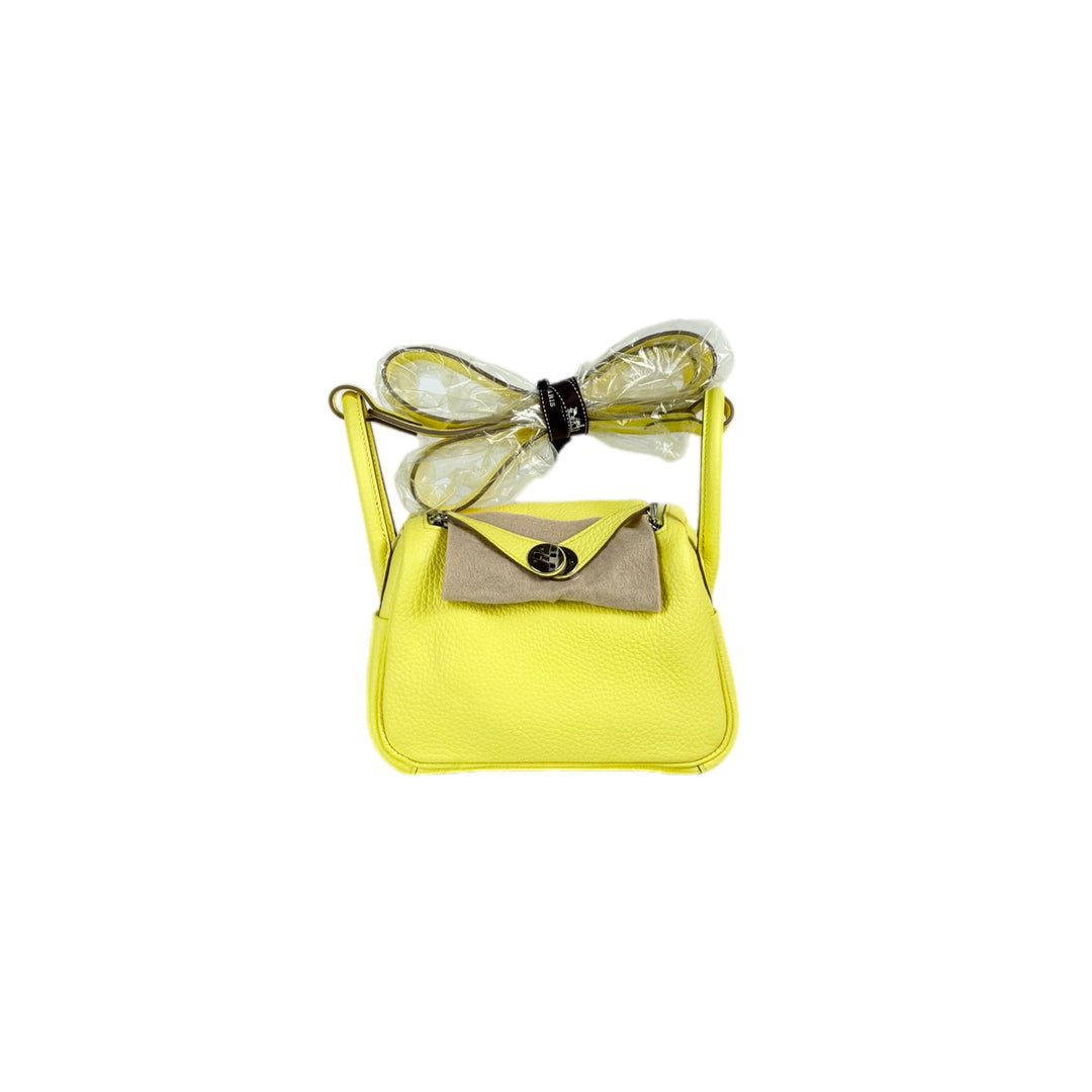 Hermes Lindy Mini Lime Bag TC