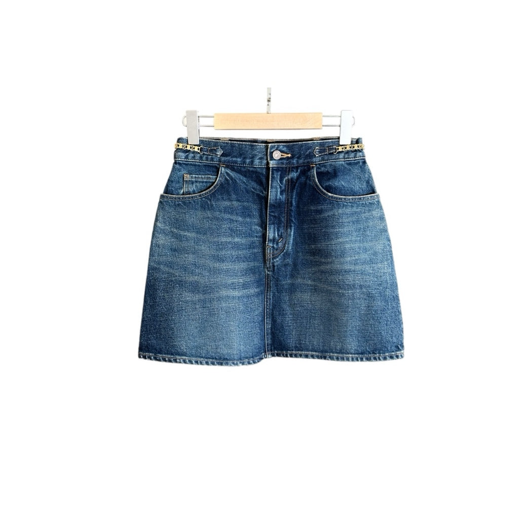 Celine Blue Denim Skirt #28