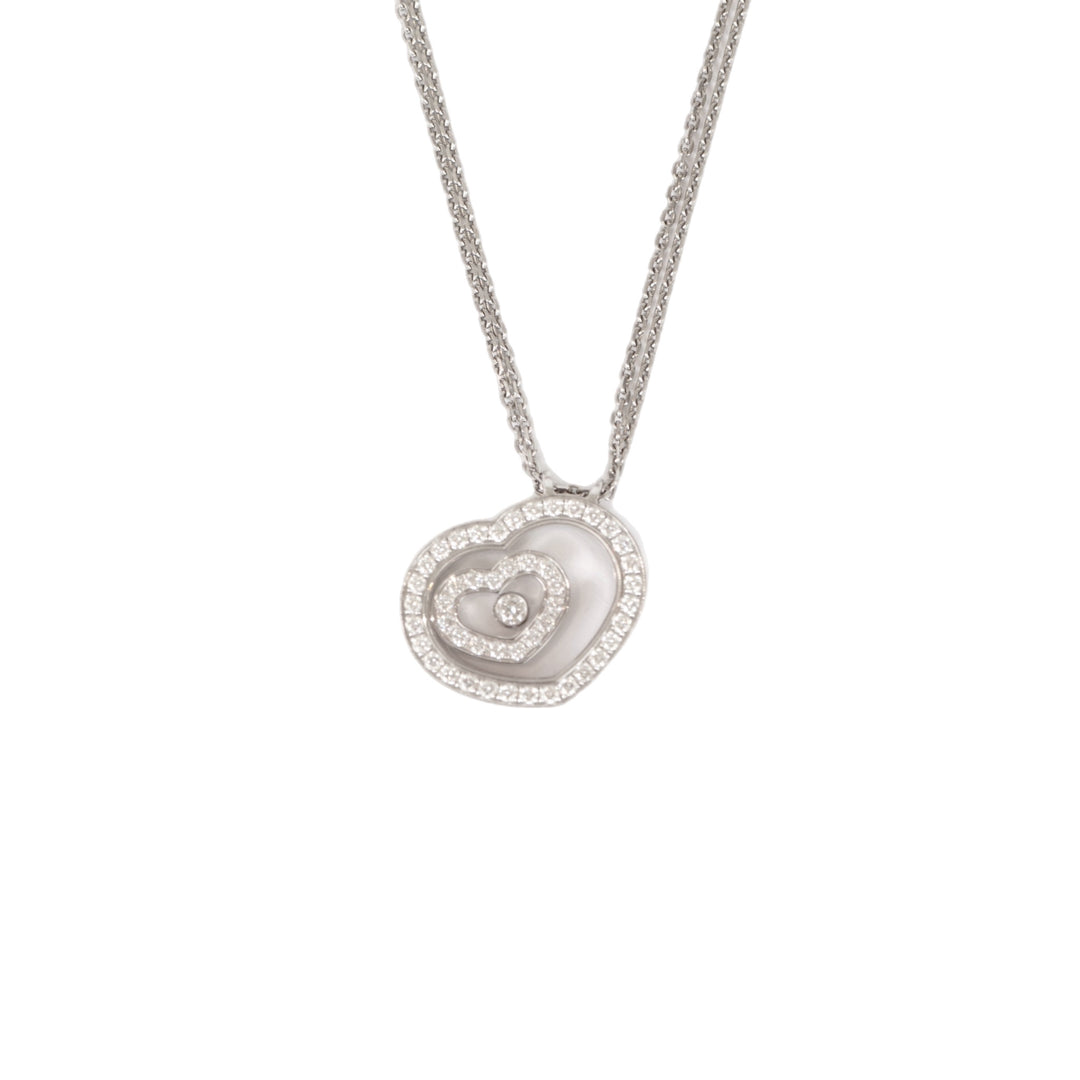 Chopard Happy Spirit Necklace With 18k White Gold and Diamonds
