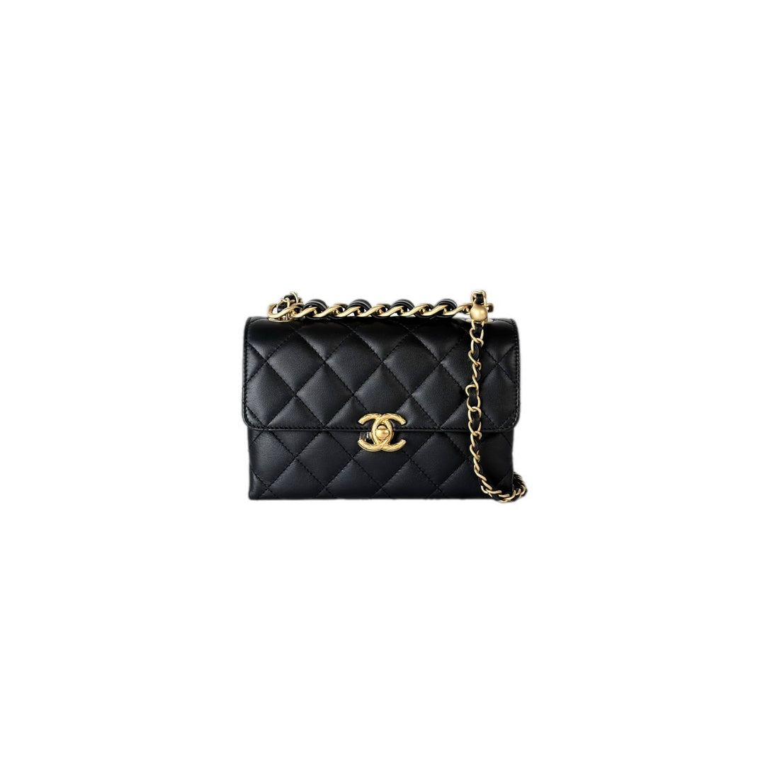 Chanel Black top handle Chain Bag