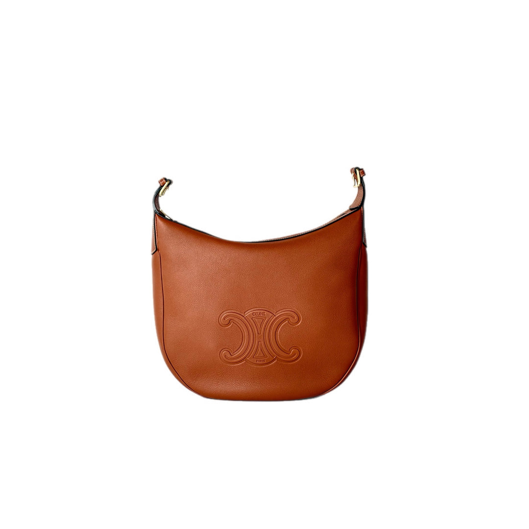 Celine Brown Triomphe Hobo Bag
