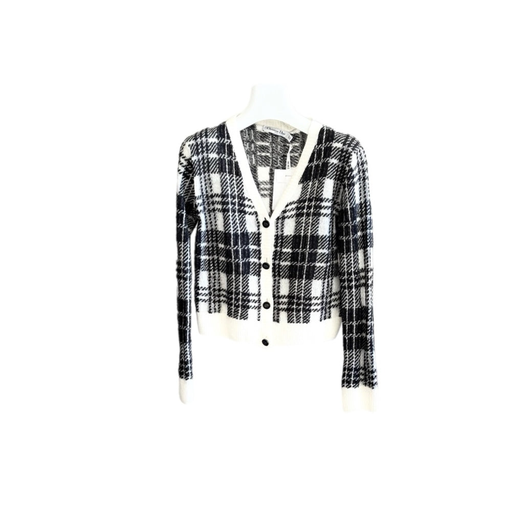 Dior Black/White Knitwear Cardigan #36 | JK Store